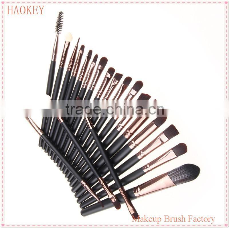 Wholesale 20 Pcs Pro Makeup Set Powder Foundation Eyeshadow Eyeliner Lip Cosmetic Brushes