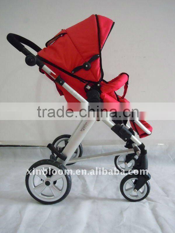 travel baby Pram 3 in 1 with 5 safe belt, 3 postion seat,
