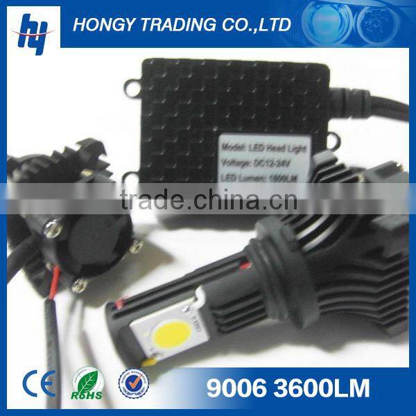 super bright hot selling car led headlight 9006