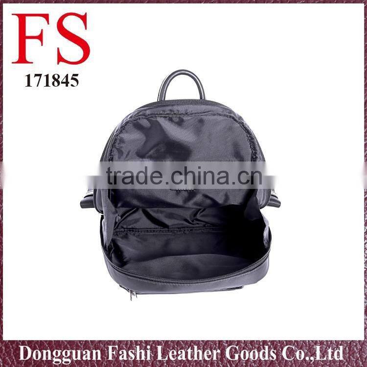 leatherette large capacity fashion backpack for business man