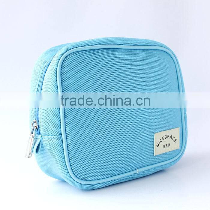 Two set blue mesh cosmetic bag with hanger Factory direct