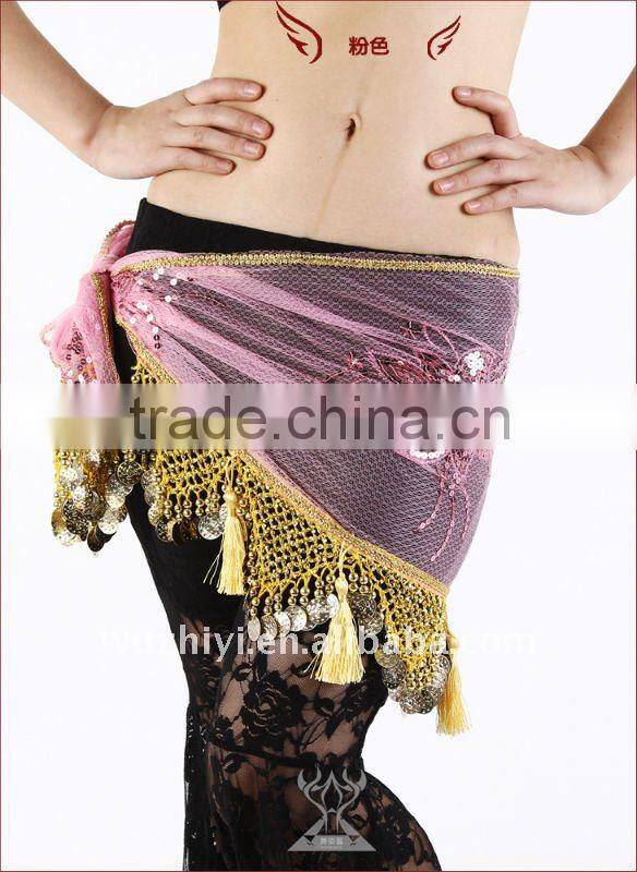 Egyptian tribal belly dance nets cloth and embroidery hip scarves