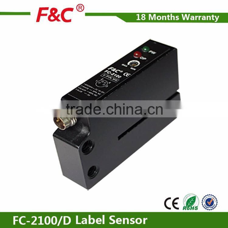 FC-2100 2mm slot label photo sensor, optical sensor for package machine
