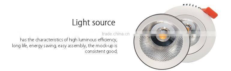 high-efficiency cob LED light source 5W recessed led modern ceiling light