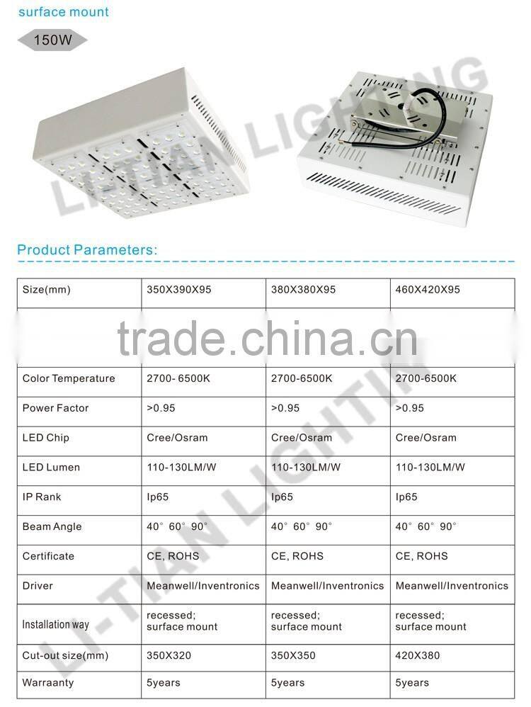 150w led gas canopy light use meanwell driver cree chip led gas canopy light