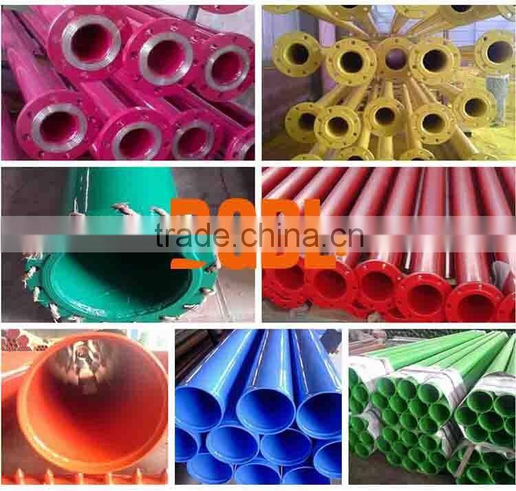 cheap steel tube coated black plastic