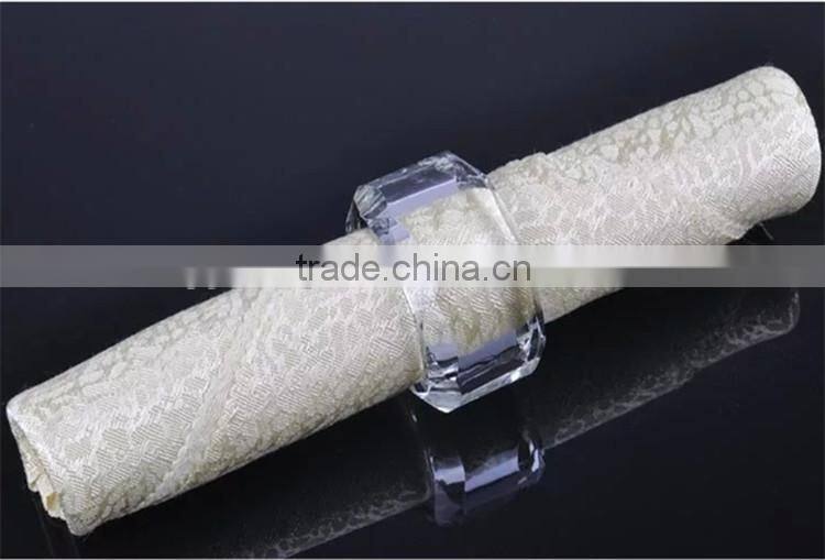 pure Crystal Napkin Ring for Wedding or Hotel decoration