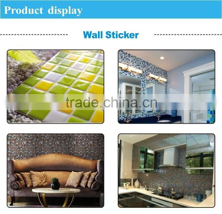 Hot sale Vintage bird, rose, daisy design on pink star sticker bathroom waterproof wall sticker
