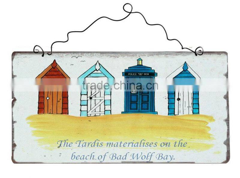 Indoor And Outdoor Wall Printing With Beach Hut