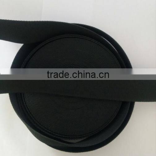 Black luggage strap PP webbing