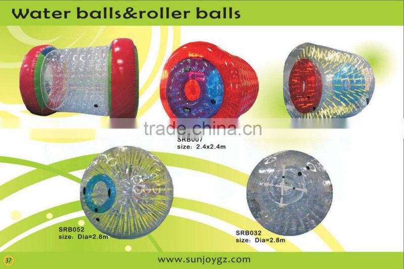 2016 new products PVC TPU inflatable water costume roll inside ball suit
