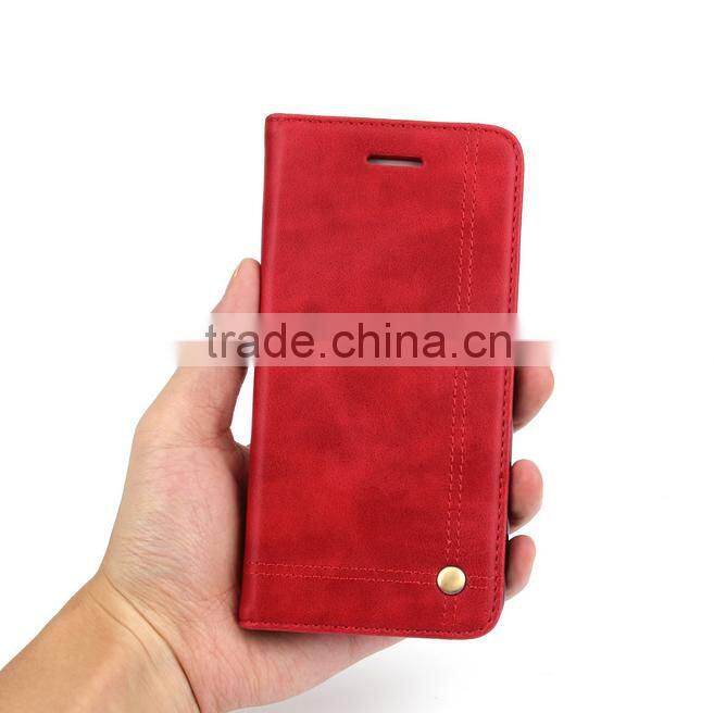 2016 Trending Europe vintage flip wallet case for samsung galaxy note 7