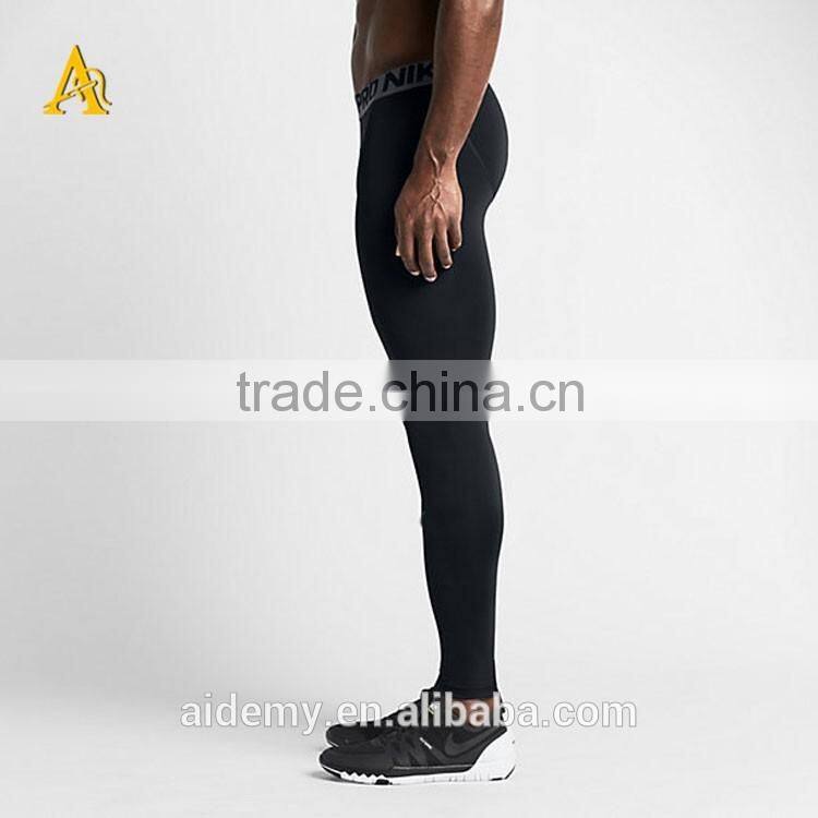 2016 custom men compression fitness pants