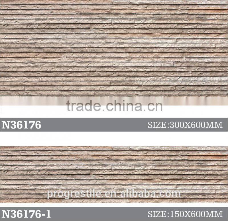 wall tiles design for modern house, stone like wall tile, exterior wall tile (N36176-1)