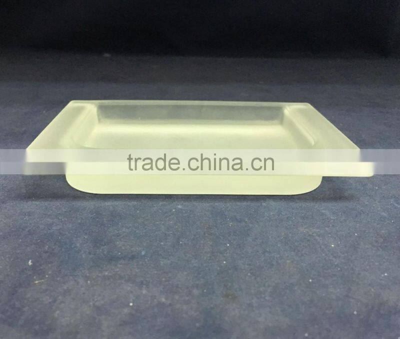 Wall Mounted Frosted Glass Soap Dish Box Wholesale