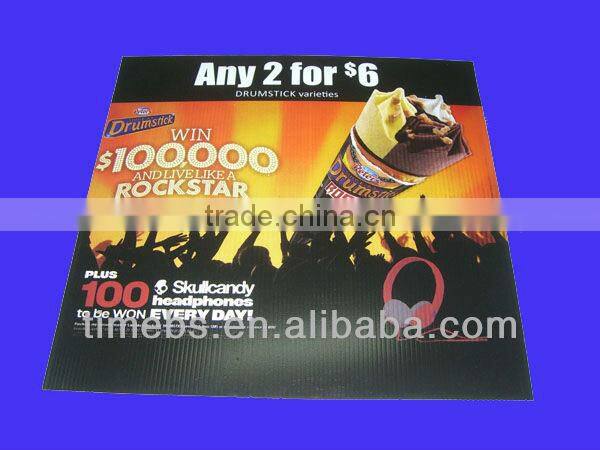 Full color political coroplast yard signs