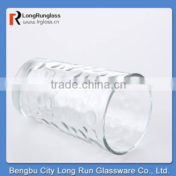 LongRun 450ml transparent raindrop fancy dirnking water glass/ juice mug