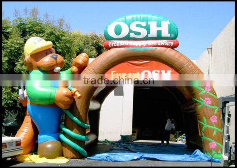 Durable custom outdoor advertising inflatable arches