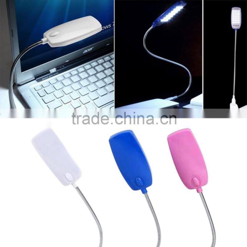1pcs white Bright 28 LED USB Mini Light Flexible Computer Lamp Laptop PC Desk Reading pink new arrvial