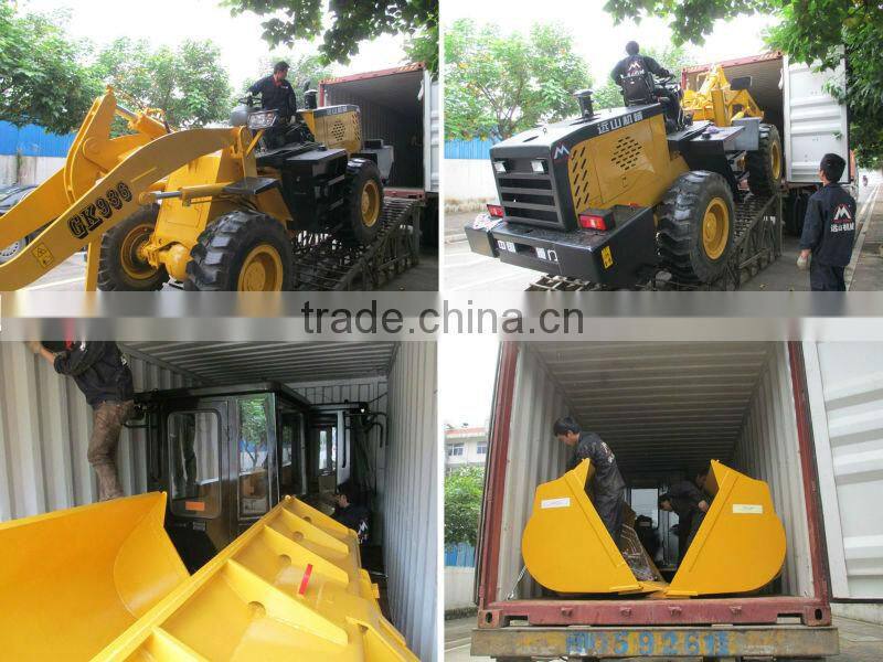 Wheel loader 3t , used wheel loader at block makin machine for brick machine