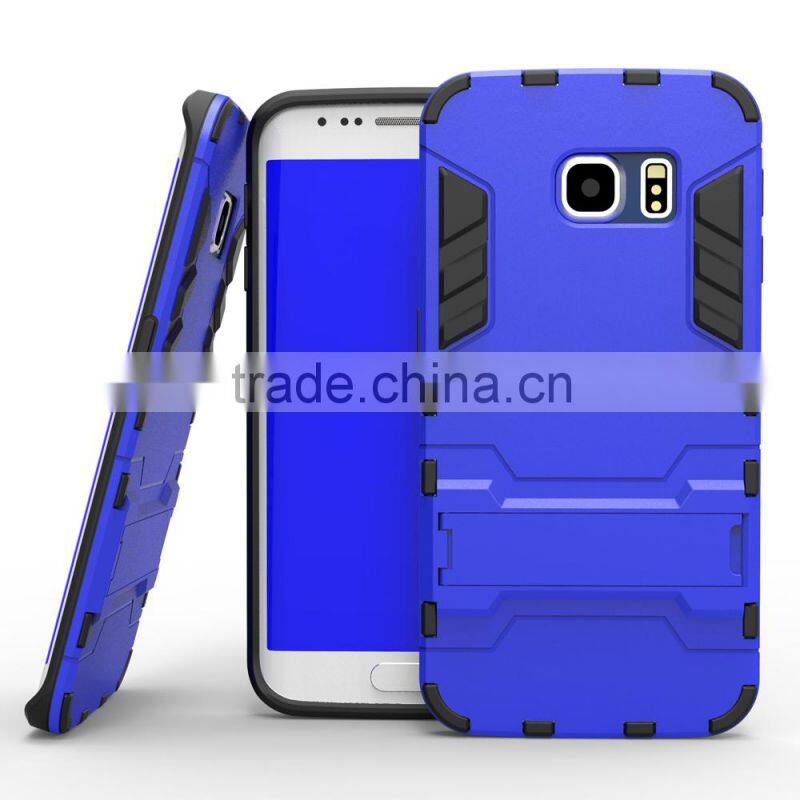 Multi-function hybrid combo stand slim armor case for samsung galaxy s6 edge G925F
