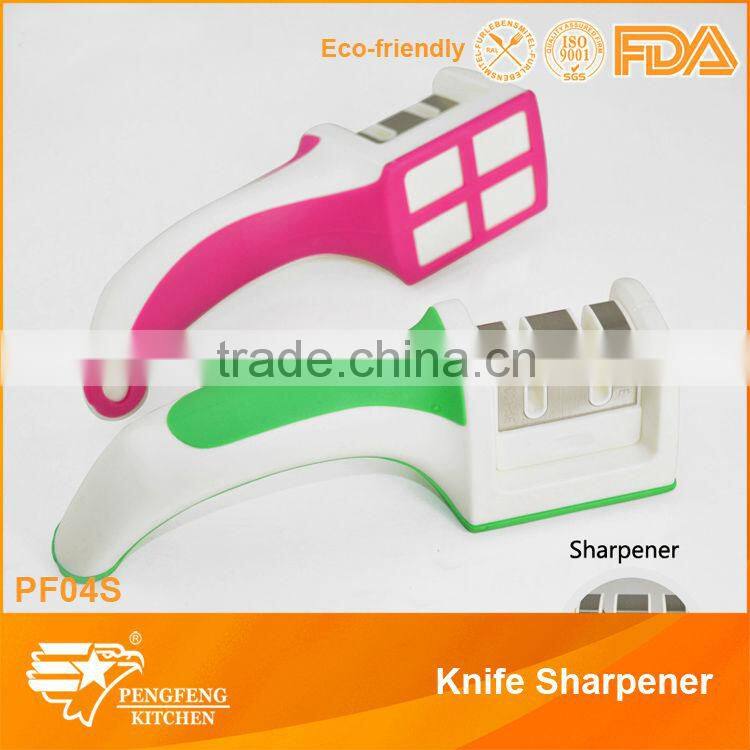Round shaped PP and Rubber knife sharpener