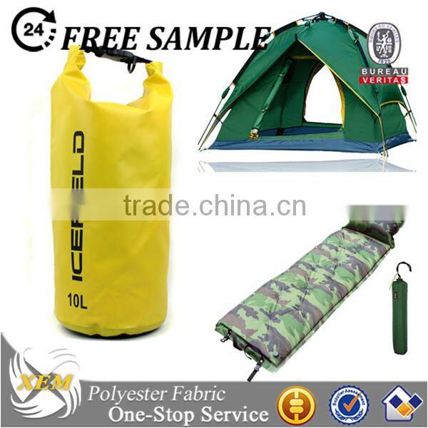 600D waterproof polyester PVC Coated luggage fabric
