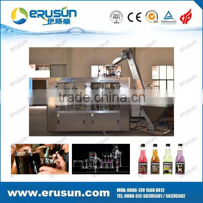 Zhangjiagang high efficiency Fully automatic glass bottle filling machine