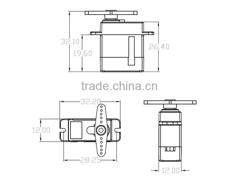 K-power DMC809 micro RC Servo motor for 6v