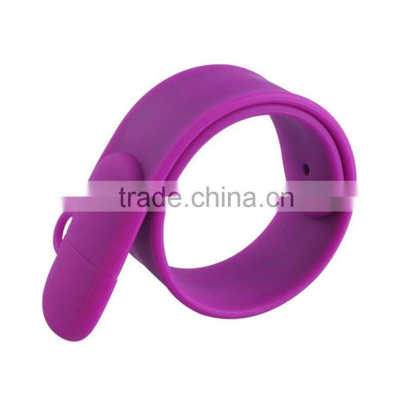 Wholesale Promotional Cheap Price Silicone USB Flash Drive Bracelet Custom Logo
