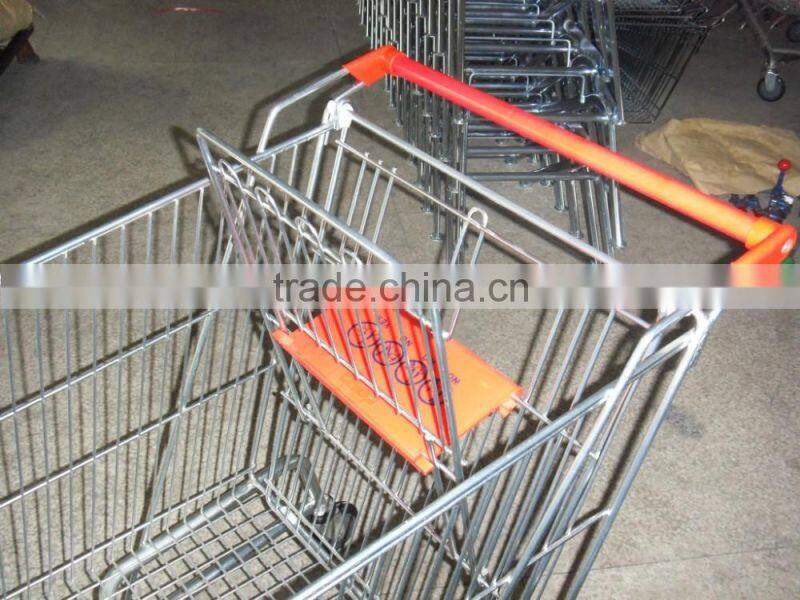 Factory price shopping trolley with seat