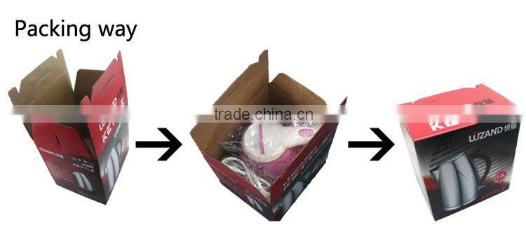 Chinese suppliers mini cordless 360 degree rotation base electrical fast kettle