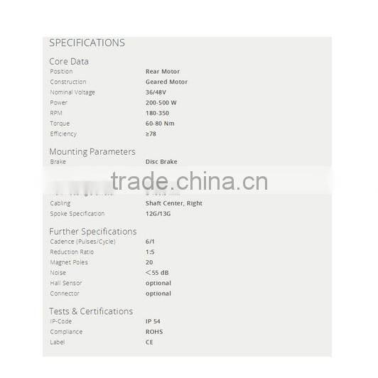 ROHS/CE approved hot sale fat e bike hub cst or freel wheel motor 48V 500W