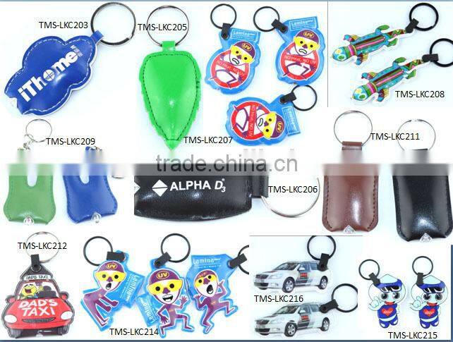 new design hot new products custom leather keyring 2016 pu metal logo keychain