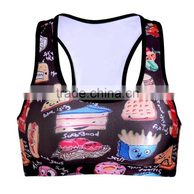 Plus Size Lady Yoga Bra Gym wear Custom Design Bra N29-66