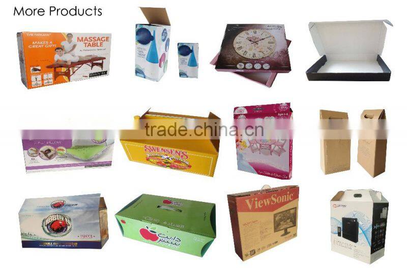 electronic products packing B flute corrugated paper box