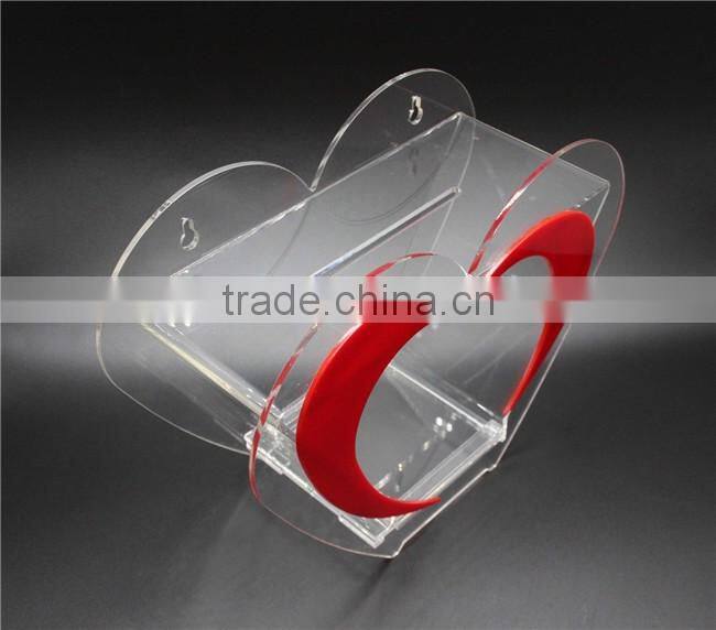 wholesale acrylic lockable donation box