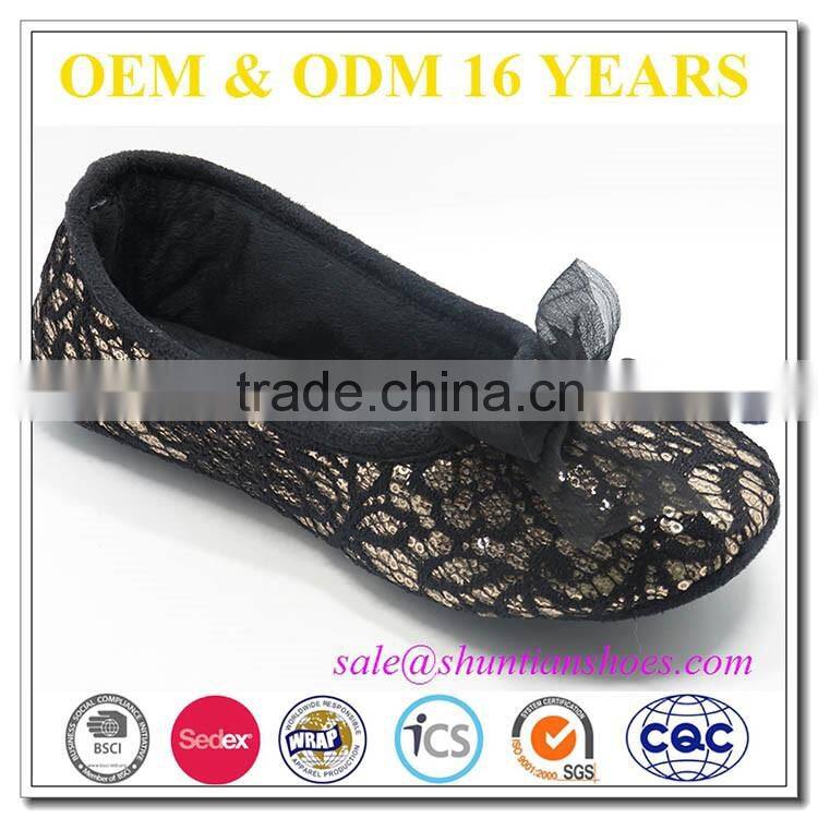 sexy lace personalized logo girls indoor ballet shoes
