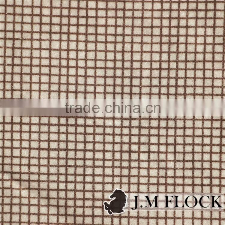 polyester flocked fabric/flocked suede fabric/suede flocking fabric