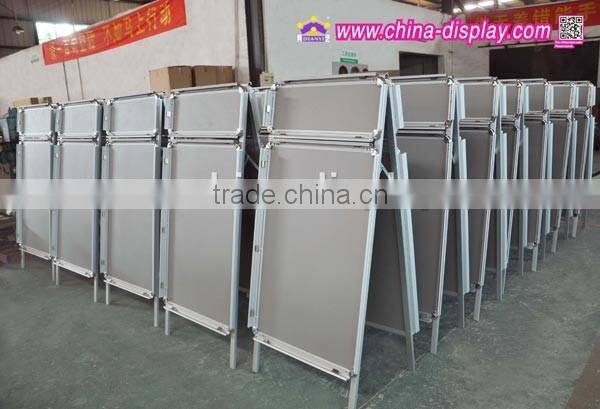 Attention-Grabbing sandwich board/A Frame sign poster stand with header