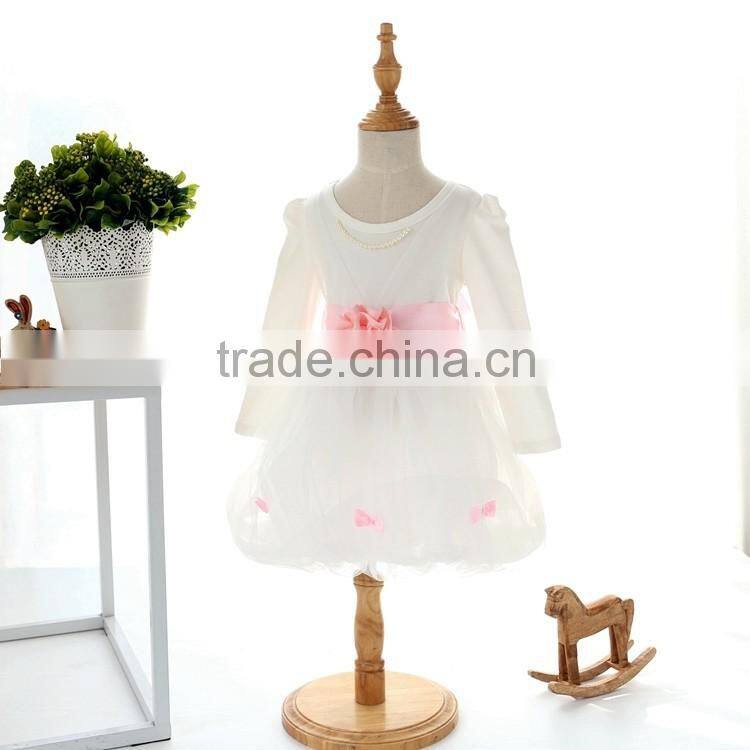 girls party dress white princess dress short party gown