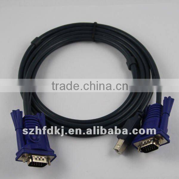 1.5m cable KVM system VGA to VGA usb printer adapter