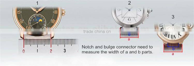 Wholesale 100% High Quality Alligator Leather Wrist Watch Straps