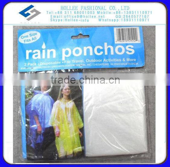 pe disaposable canada rain poncho