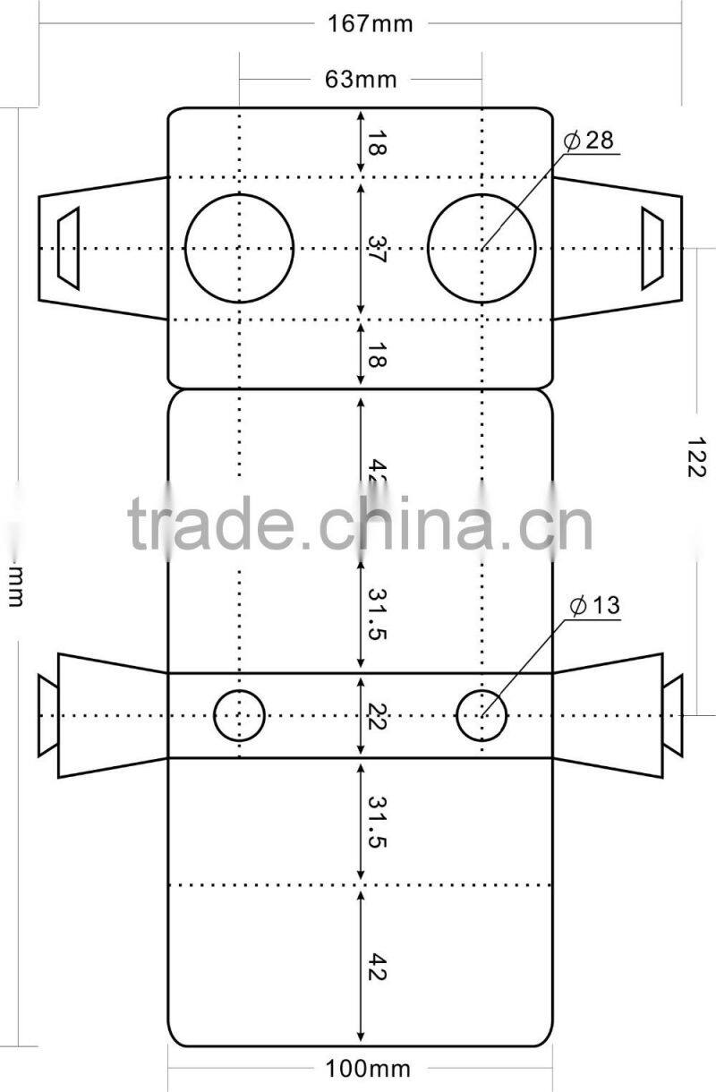 wholesale folding paper binocular easy to carry disposable paper telescope