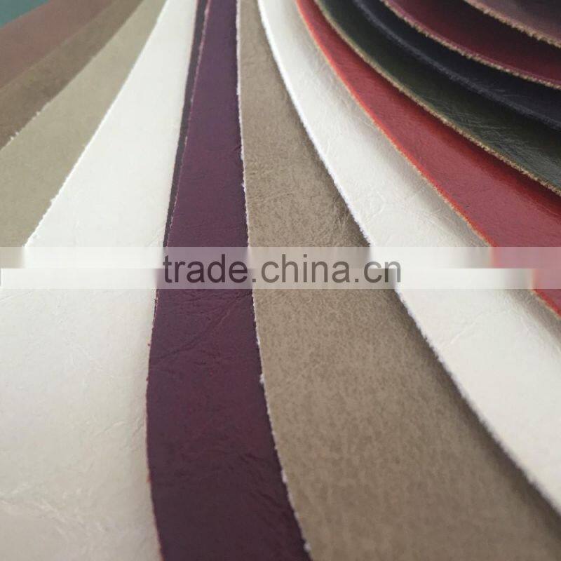 PU Leather factory Modern italian anti-abrasion faux microfiber leather horse leather for sofa car seat cover