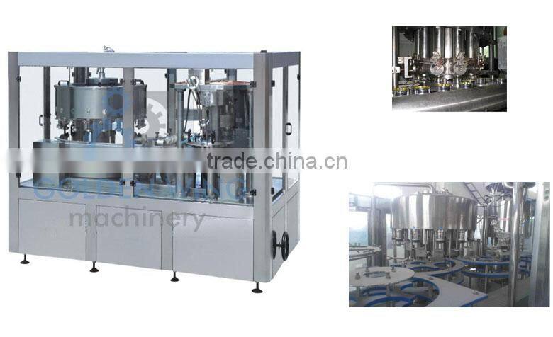 Automatic Juice Coffee Glass Bottle/ Tin Can / Aluminium Can Filling and Seaming Machine