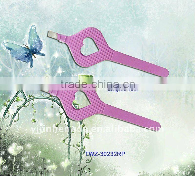 Plastic tweezers/tweezer beauty/eyelash extension tweezer