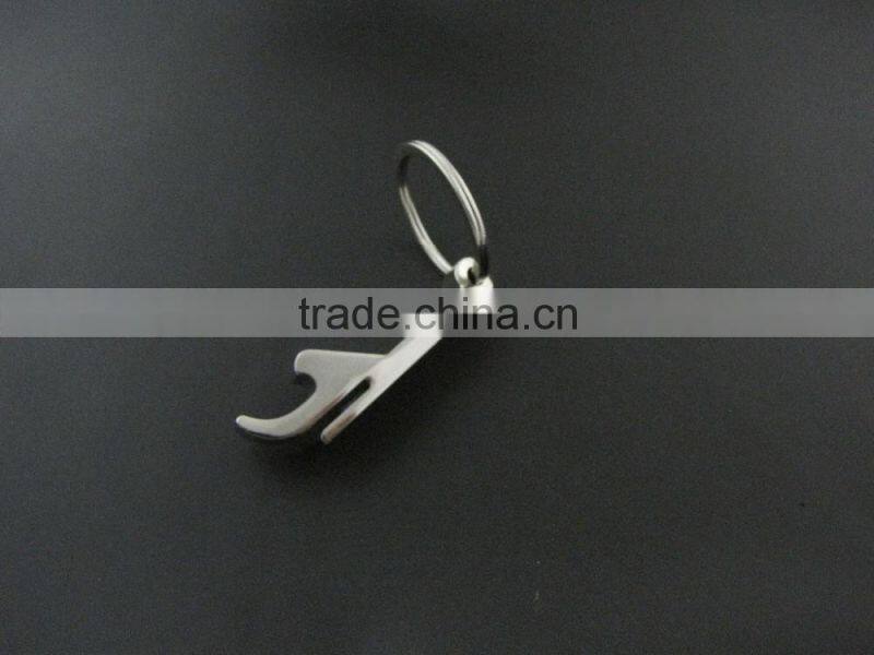 Wholesale popular cheap custom eco-friendly bulk silver bottle opener keychain