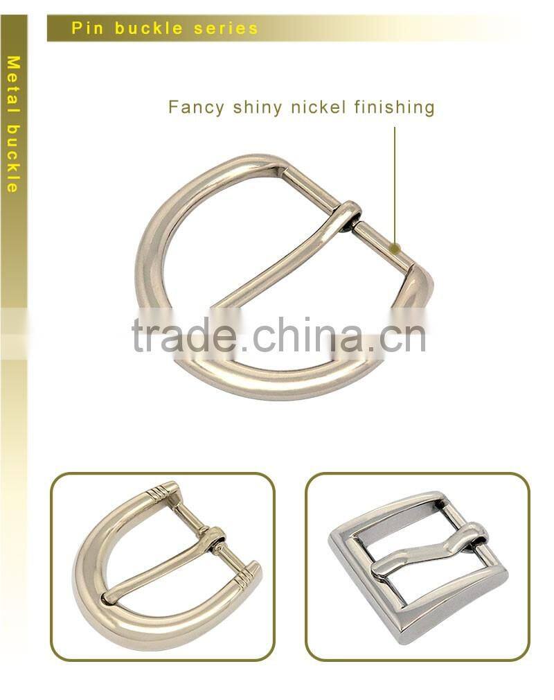 Zinc alloy pin buckle arc gold metal hat buckle hook